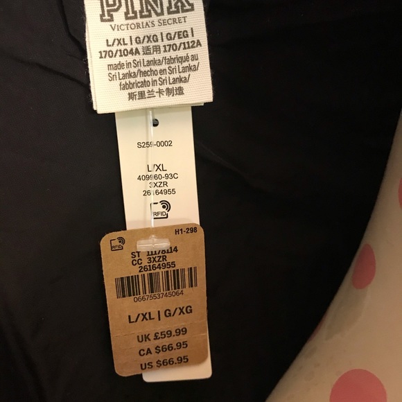 NEW💗VS PINK BLACK MOCK NECK HOODED FULLZIP ANORAK - Picture 16 of 16